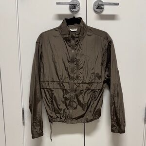 Lightweight Windbreaker Jacket - Olive Brown